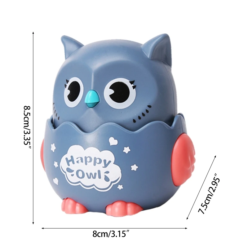 

Classic Wind Up Toys Press Mechanical Sliding Toy Cartoon Owl Pull Back Cars Toy Gift for Kids Children Birthday