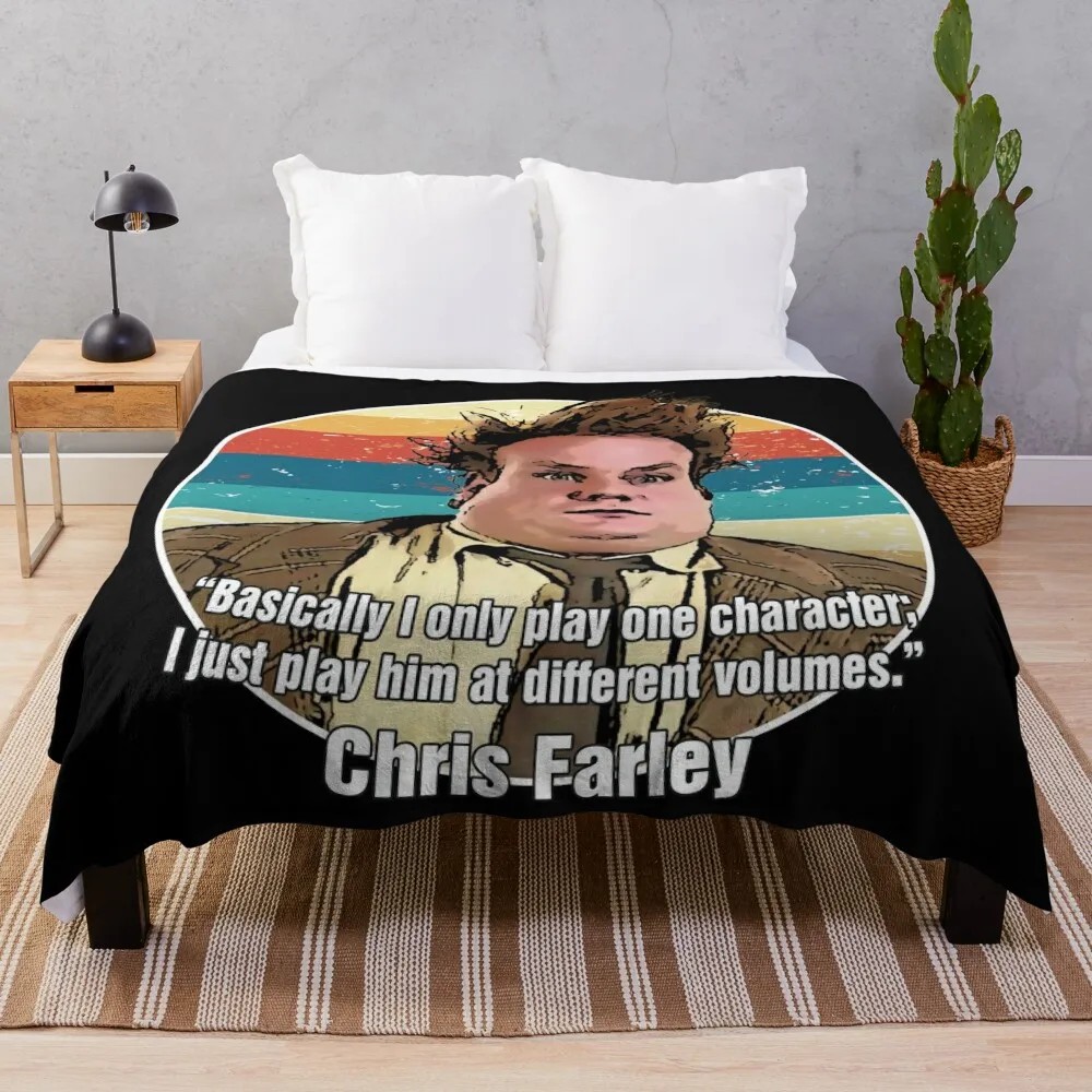 Крис Фарли - я играю только один персонаж (цвет) Плед Кровать Модные одеяла в стиле