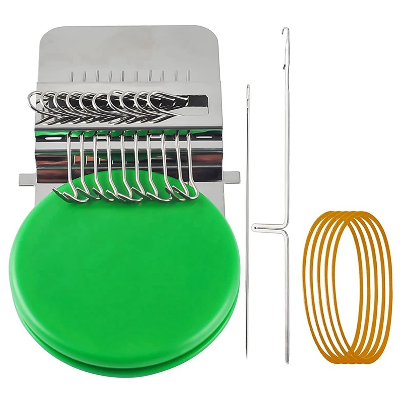 

Darning Loom 10 Hooks Darning Mini Loom Machine For Quickly Repair DIY Beautiful Weaving Arts On Clothes