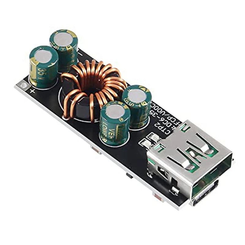 Понижающий модуль питания 6-35 В постоянного тока в USB типа C PD 3.0 QC4.0 + и тип A QC3.0 DC
