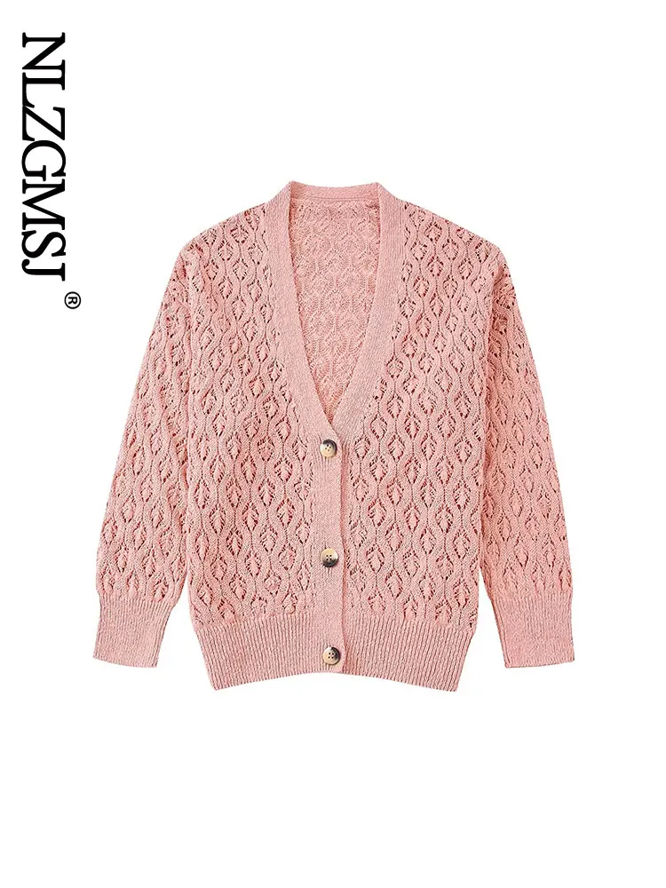 

Кардиган женский вязаный с пуговицами спереди, V-образным вырезом и длинным рукавом