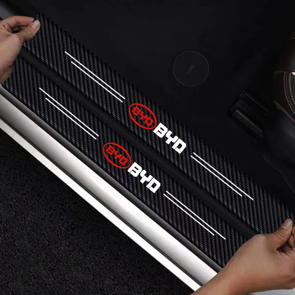 

Auto Door Sill Carbon Fiber Car Sticker Protector Strip Trunk of Car Waterproof Protect Film For BYD EV E5 D1 DM-i PLUS