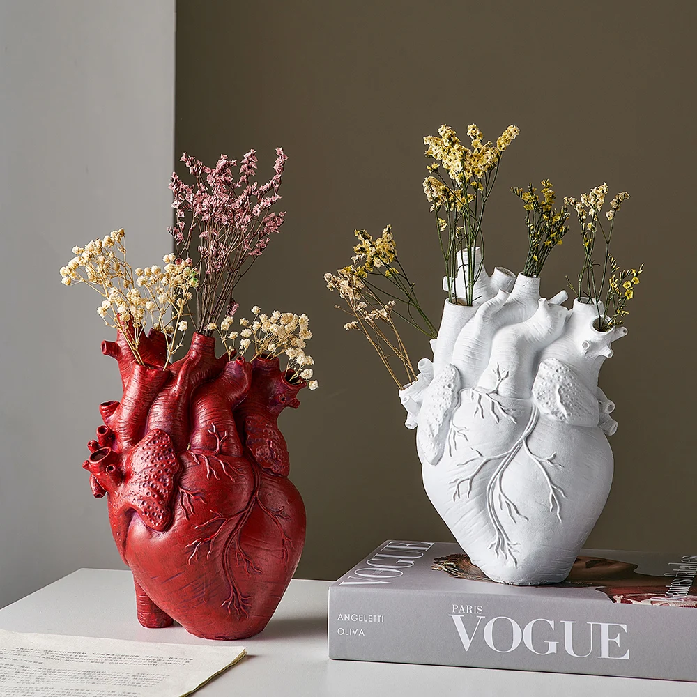 

Каучуковый цветочный горшок в форме сердца, Цветочный контейнер для высушенных цветов, горшки в форме сердца, скульптурный цветочный горшо...