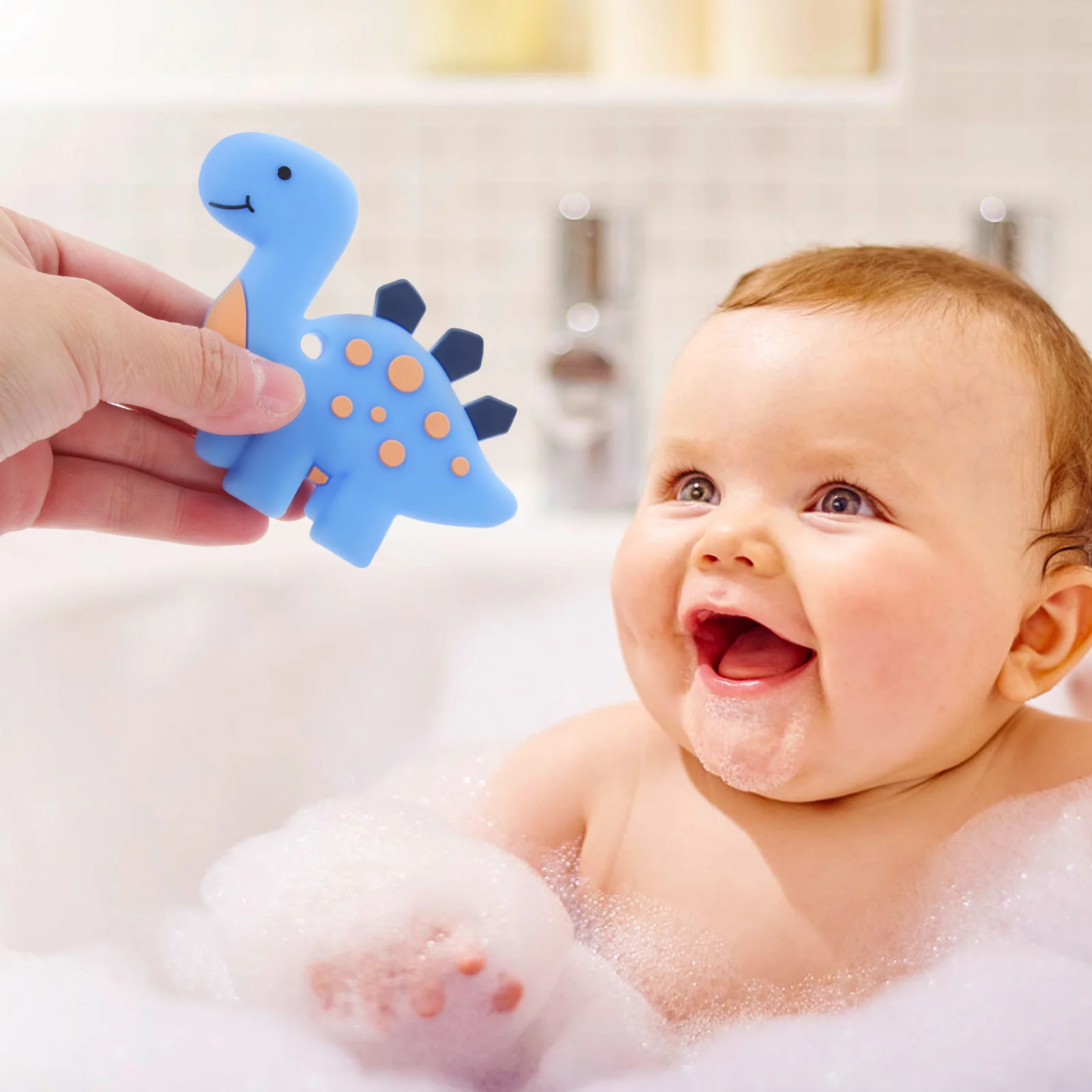 3 шт. молярный динозавр силиконовый прорезыватель для детей детские игрушки