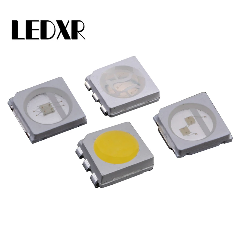 100/500/1000pcs5050smd яркие патч светодиодные Бусины красный зеленый синий белый желтый