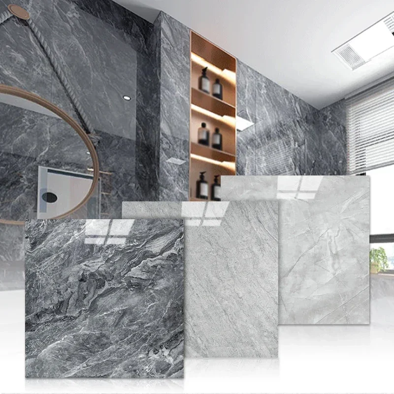10 шт. ПВХ имитация мрамора наклейки на пол самоклеящиеся стену водонепроницаемые