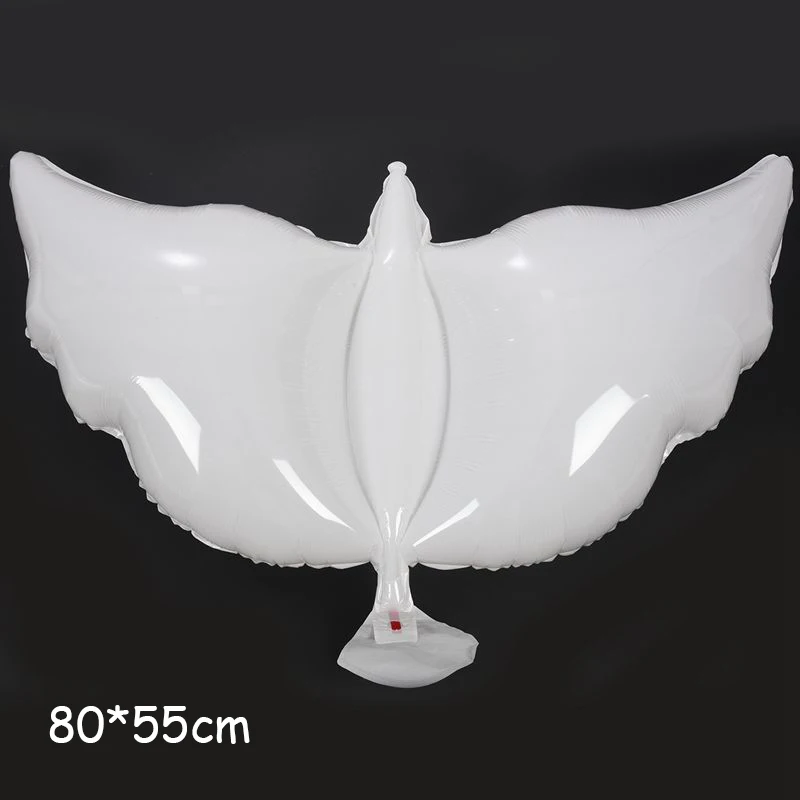 Белый фольгированный шар в виде голубя украшение для свадебной вечеринки милая