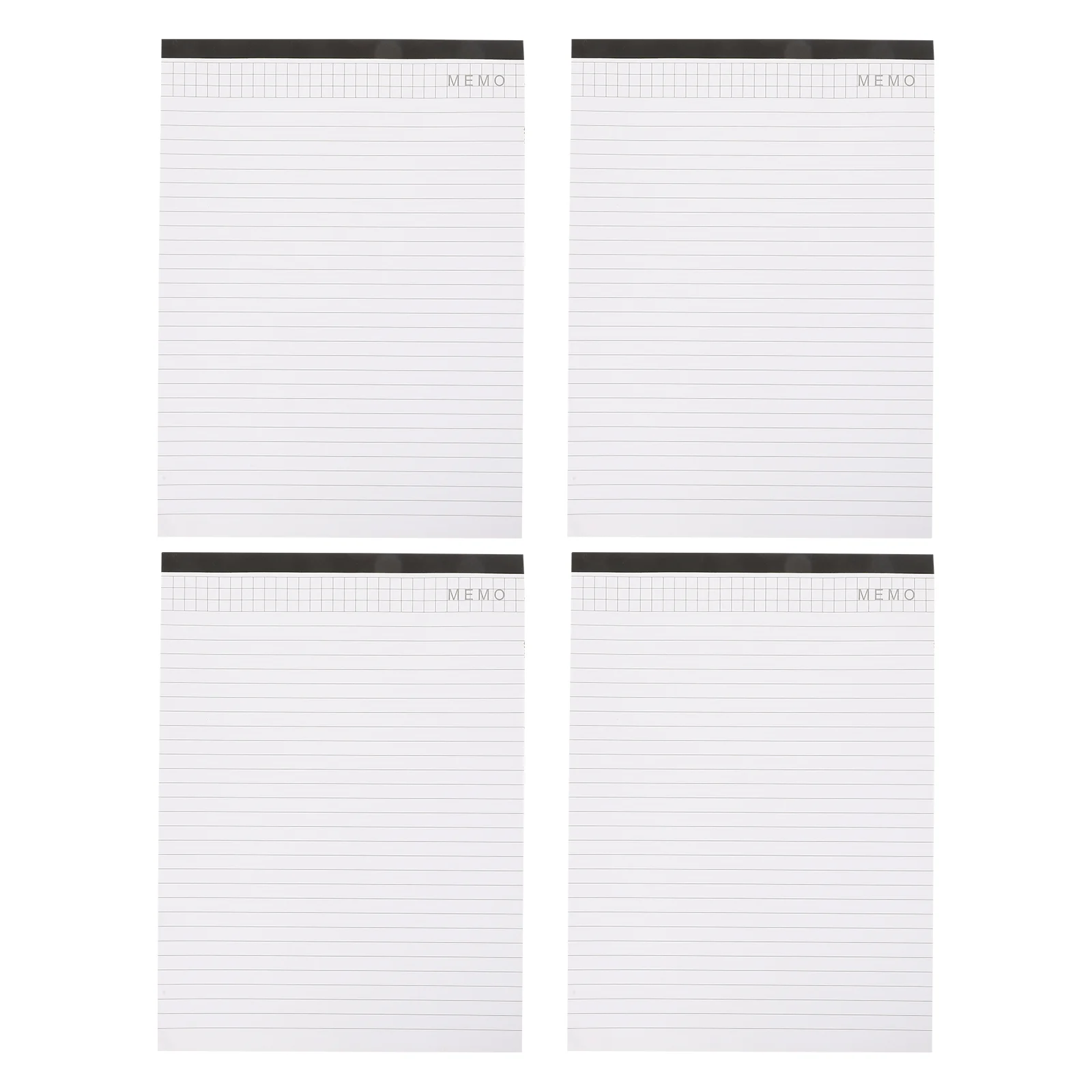 

4pcs Office Memo Notepads Tearable Note Pads Planning Handbooks (White)