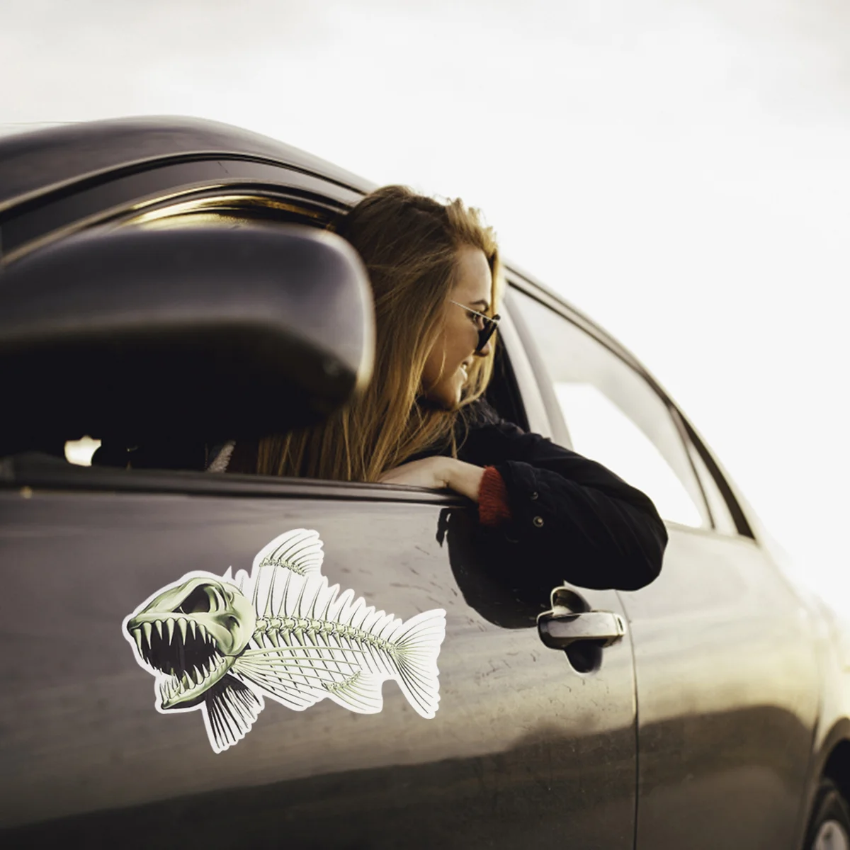 

2 Fishing Stickers, Waterproof Sticker Decal, Car Laptop Wall Window Stickers, for Teens Gifts