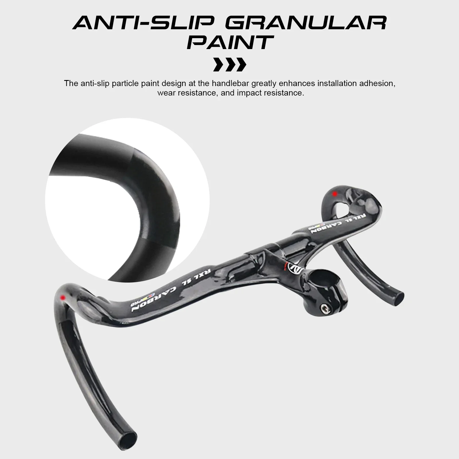 Карбоновый руль для шоссейного велосипеда интегрированный карбоновый с выносом