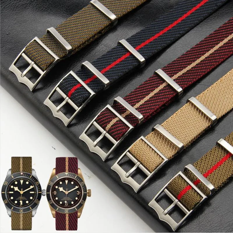 Military Nylon Watch Band for Tudor Nato Zulu Premium Army Strap for Seiko Man Sport Belt for Rolex 20mm 22mm Fabric Bracelet