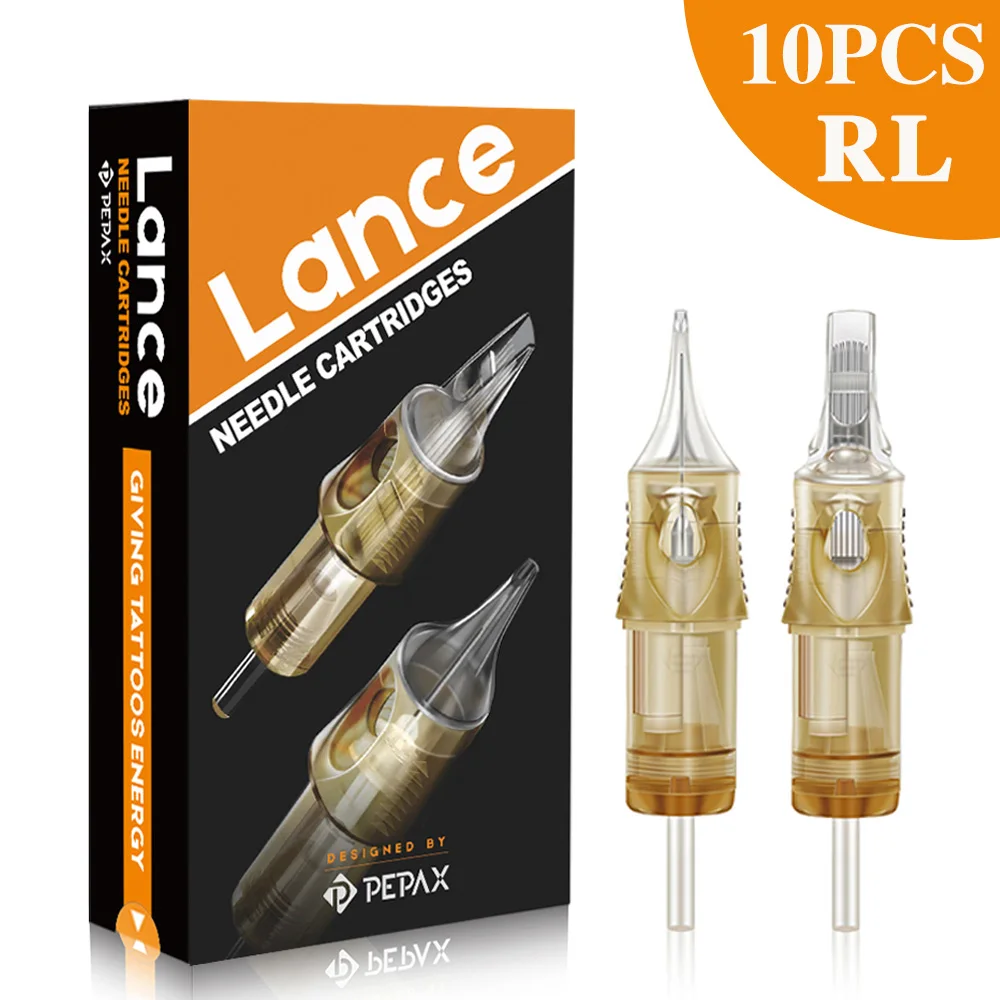 Одноразовые иглы для тату-картриджей PEPAX Lance круглые 10 шт./лот стерилизованные