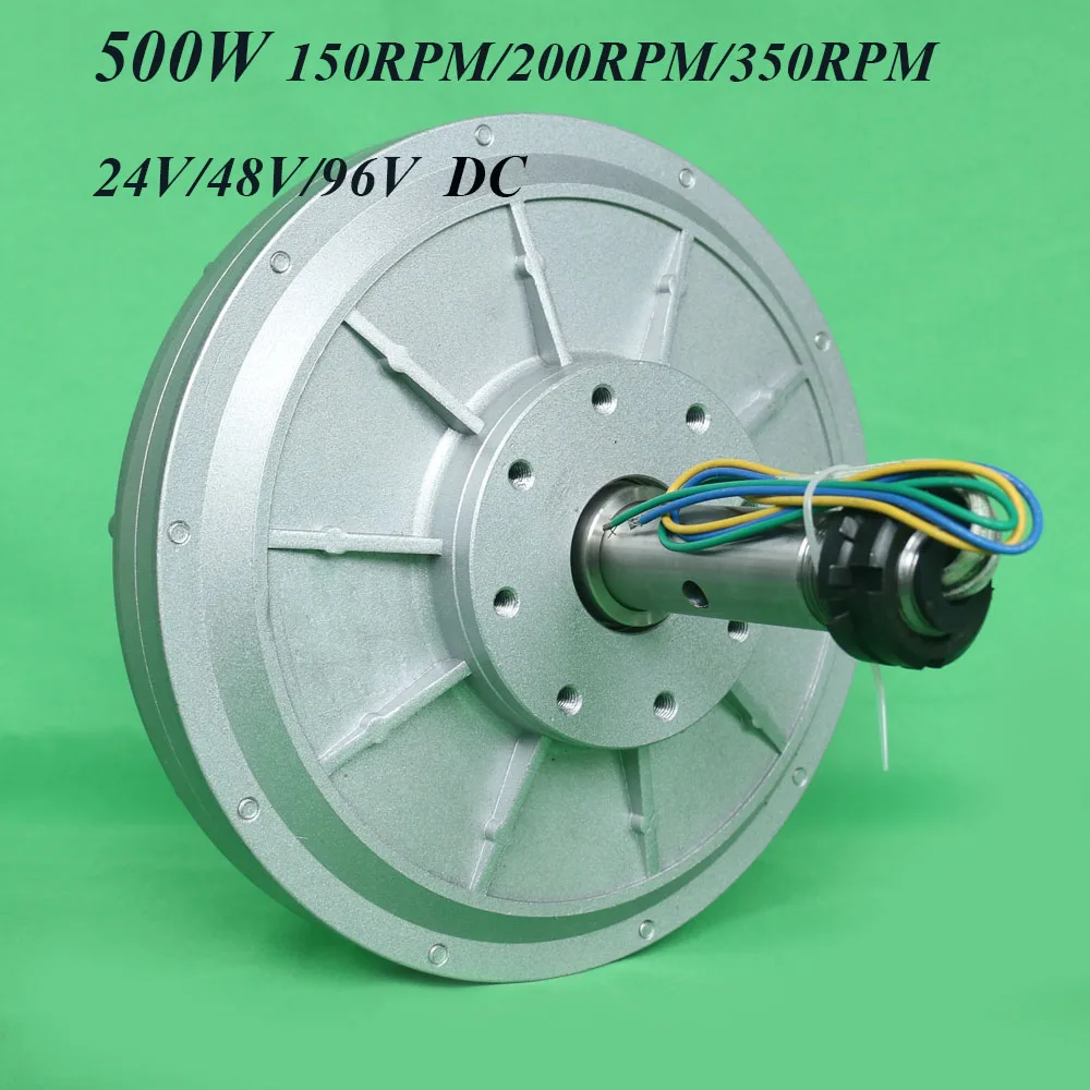 

FLTXNY 500W 24v 48v 96v Coreless ac Rare Earth Permanent Magnet Generator Low RPM 150rpm/200rpm/350rpm 0.5kw Maglev Generator