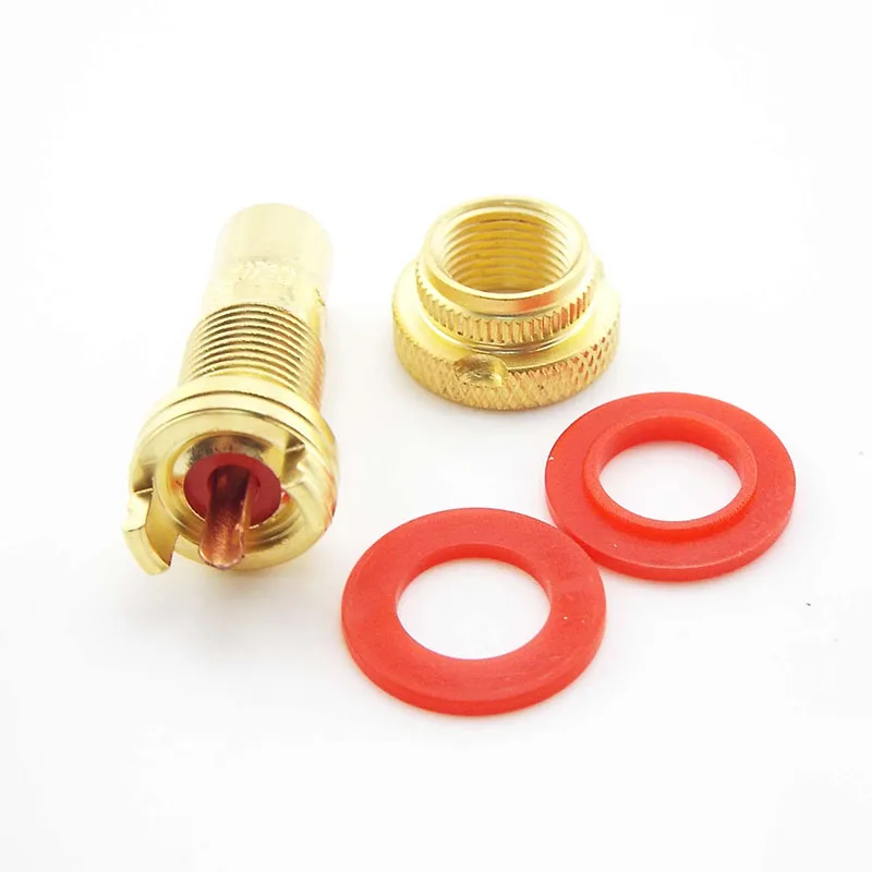 Gold RCA Jack HIFI терминалы Pom изоляция высококачественный переходник с внутренней