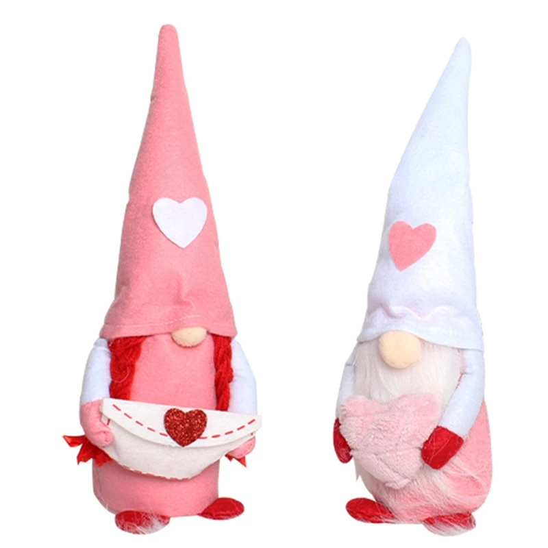 

Valentines Day Gnome Plush Elf Decorations Mr and Mrs Scandinavian Tomte Swedish