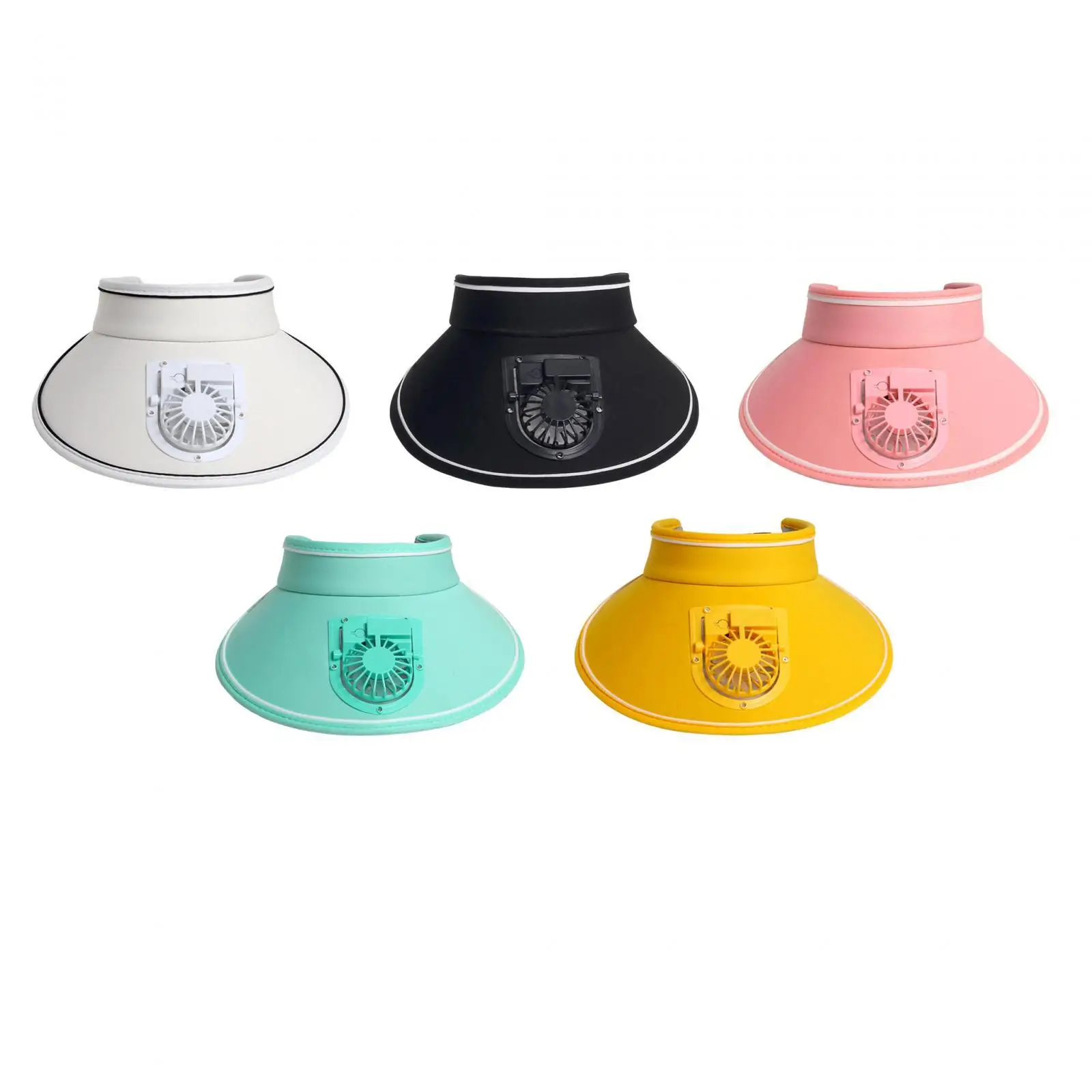 

Sun Visor Hat with Fan, Sun Hat Built in Fan 3 Levels of Wind Speed Portable