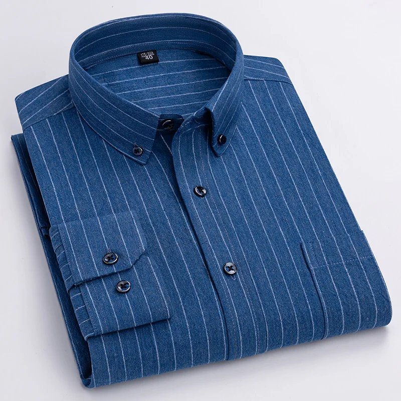 For Mens Long Sleeve Dress Shirt Male Casual Soft Comfort Slim Fit Clothing