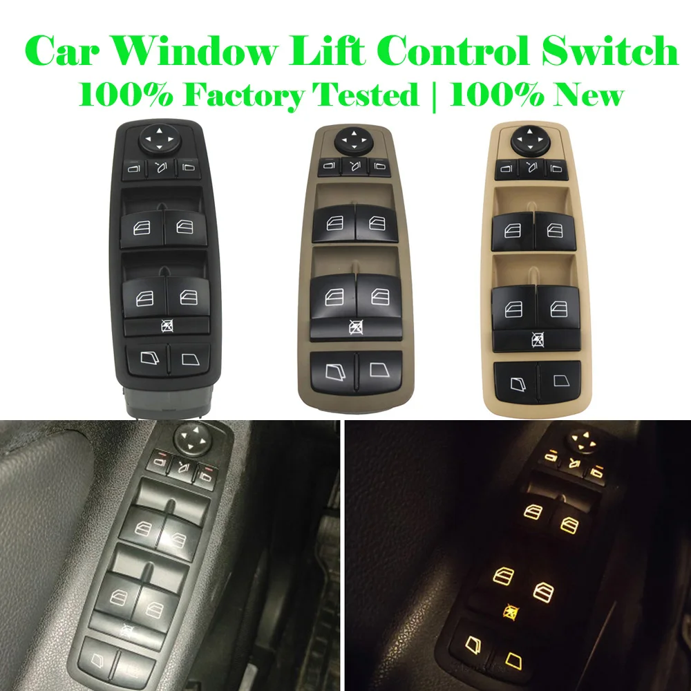 

A2518300390 For Mercedes-Benz GL 320 350 450 R 280 300 320 350 500 550 63 AMG Driver Side Electric Power Master Window Switch