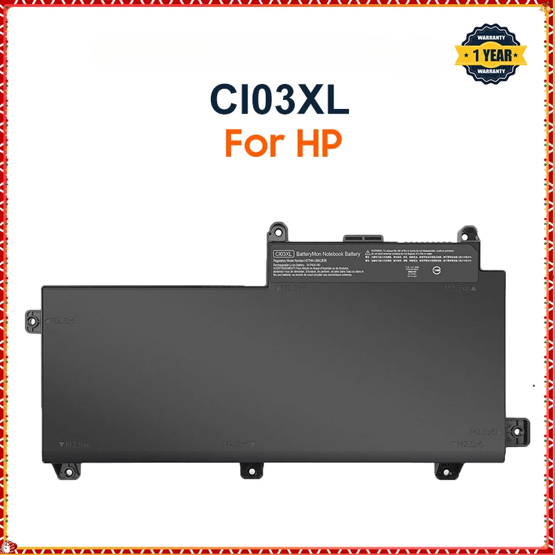 Аккумулятор CI03XL на 3900 мА · ч для ноутбука HP ProBook 640 645 650 655 G2 HSTNN-UB6Q 43WH 11 1 V