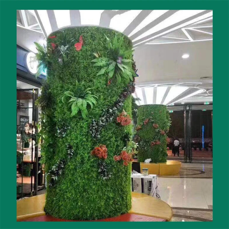 

40X60CM Artificial Plant Wall Panel Plastic Outdoor Green Lawn DIY Home Decor Wedding Backdrop Garden Flower Wall