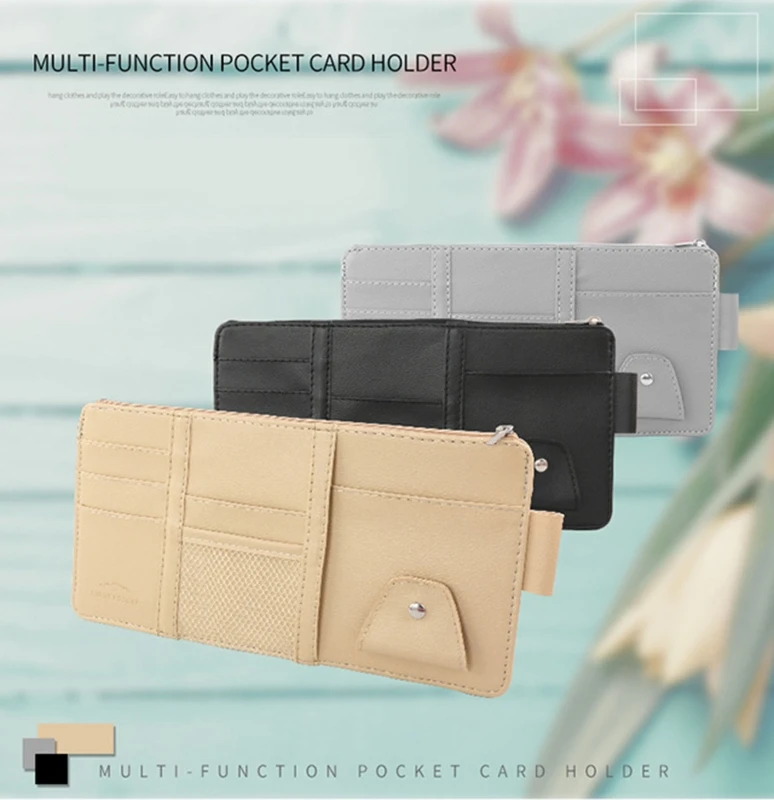 

Автомобильный держатель для солнцезащитных очков, билетов и карточек