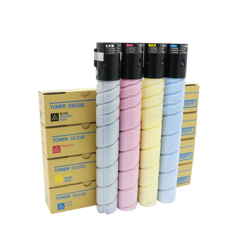 

1PC TN512 Page Yield Bk 25K CMY 22K Compatible Toner Cartridge For Konica Minolta Bizhub C454 C554 C308 C368 C258