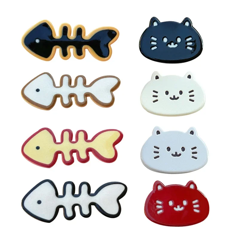 5 шт. акриловая рыбья кость с плоской задней частью аксессуары сделай сам