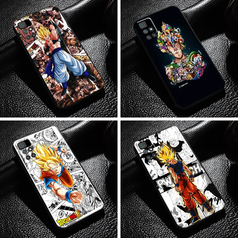 

Japan Dragon Ball Comics For Xiaomi Redmi 10 Phone Case 6.5 Inch Liquid Silicon Soft Silicone Cover Black Back Coque