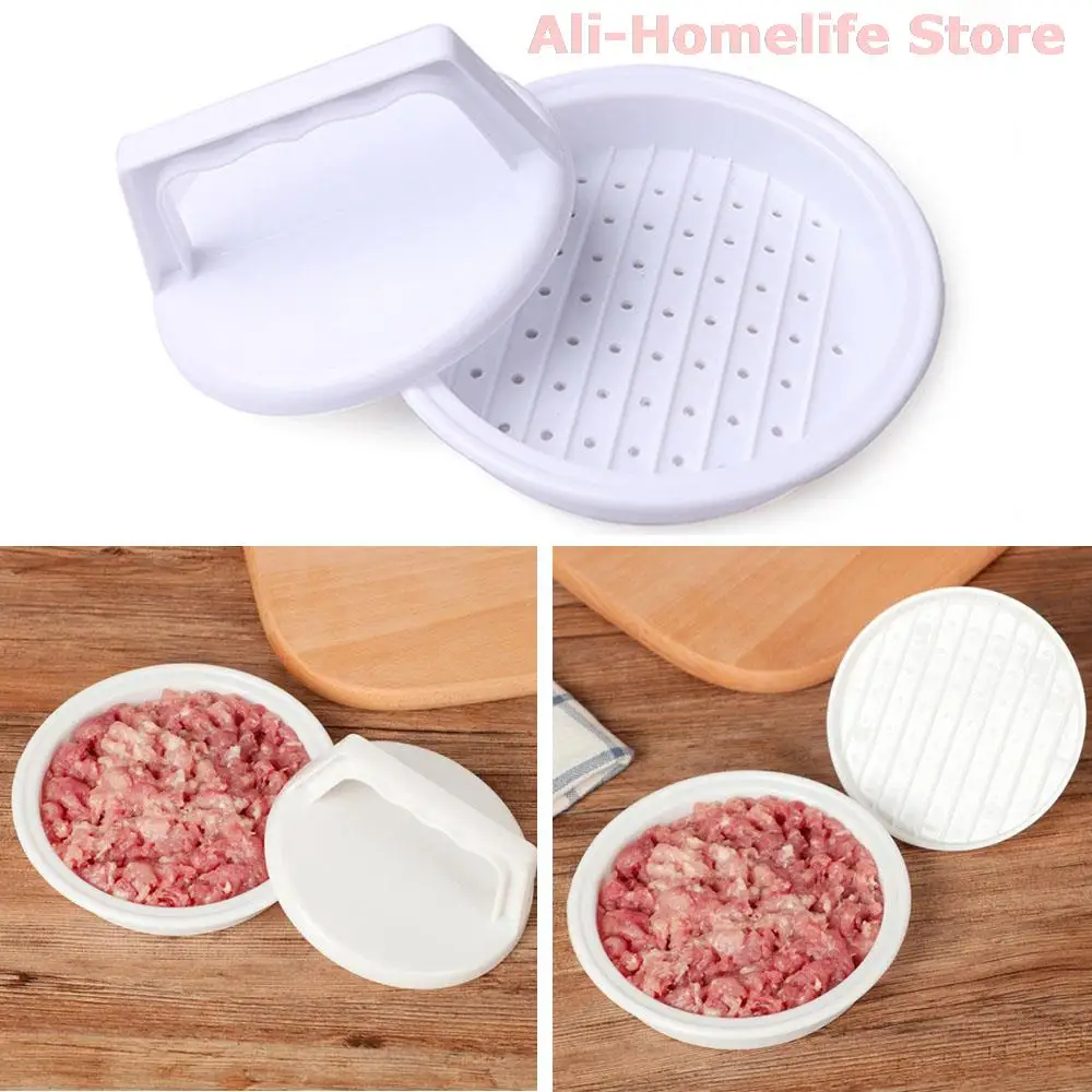 

Stuffed Burger Press Hamburger Beef Meat Patty Cutlets Maker Plastic BBQ Grill Mold Mould Round Shape Kitchen Accessories Tools