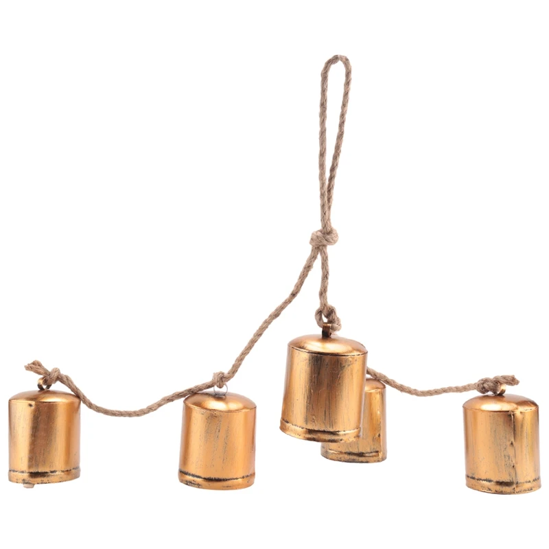 1 PCS Vintage Countryside Harmony Cow Bells Giant Bronze Cowbell Crafts