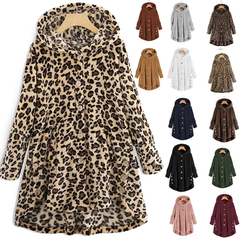 

2022 autumn and winter dresses plus size women's mid-length lamb plush double-sided fleece jacket women