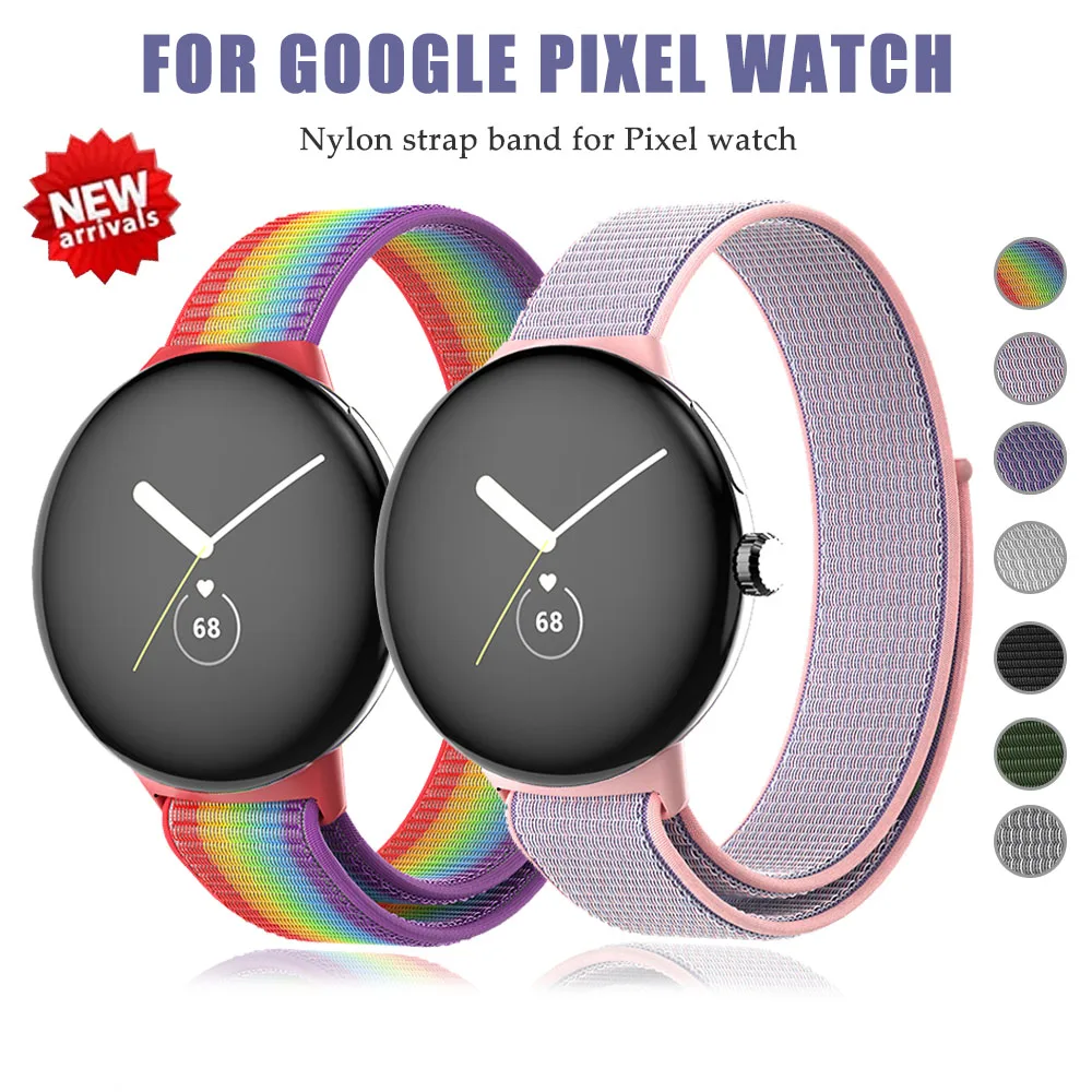 

Ремешок нейлоновый для Google Pixel Watch, спортивный сменный Браслет для Pixel Watch Smartwatch, аксессуары для наручных часов