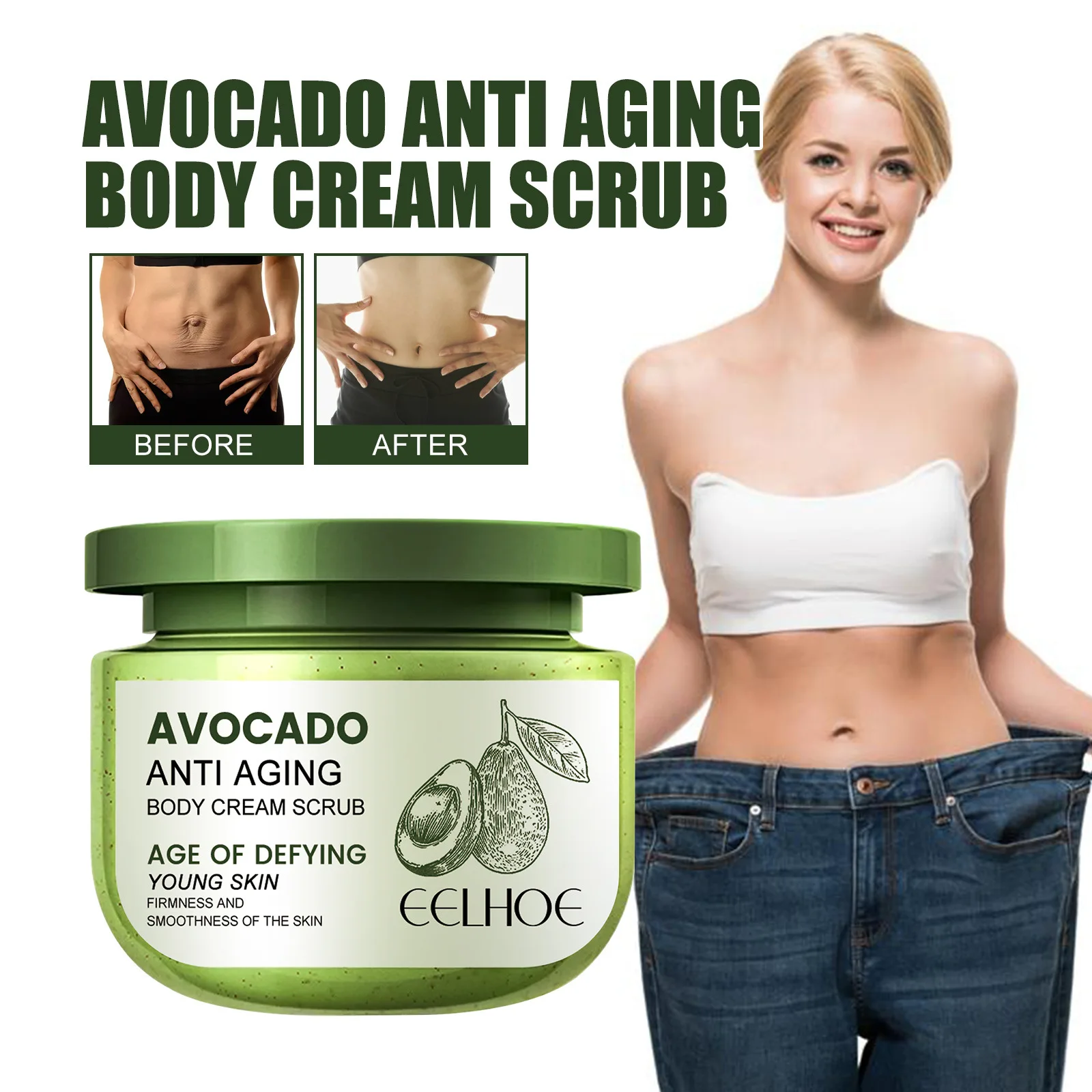

Body Scrub Cream Women Scrub Skin Exfoliation Moisturizing Body Firming Long Cleaning Slimming Brightening Hydrating Body Care