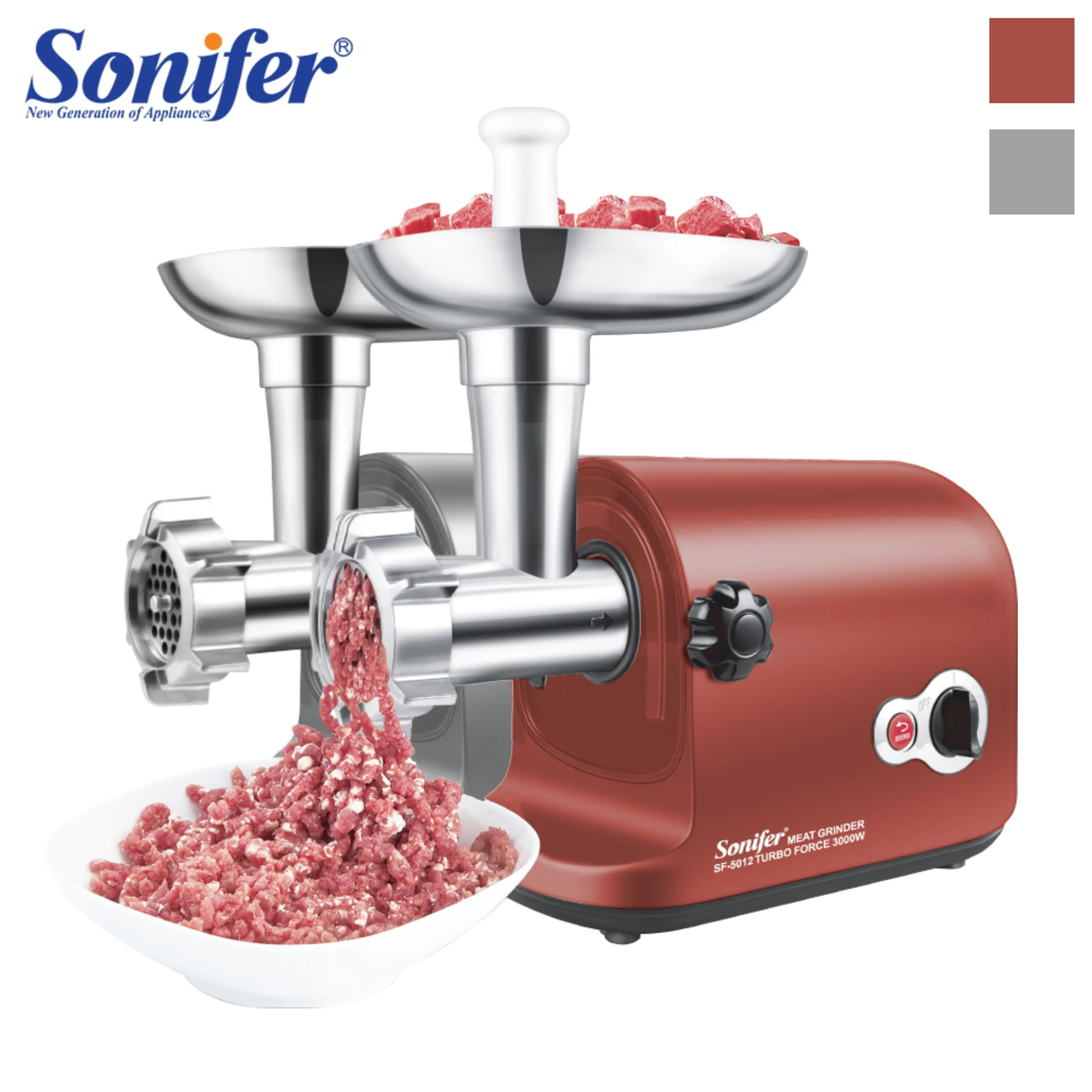

3000W Max Powerful Electric Meat Grinders Stainless Steel Heavy Duty Mincer ​Sausage Stuffer Food Processor Chopper Sonifer