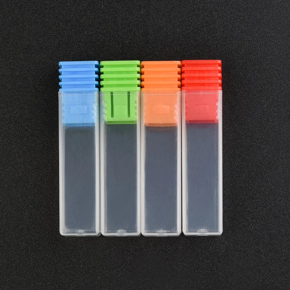 5 sztuk/zestaw uchwyt na wiertła do paznokci puste pudełko frez ekspozytor pojemnik przechowywania akrylowe akcesoria Manicure narzędzia