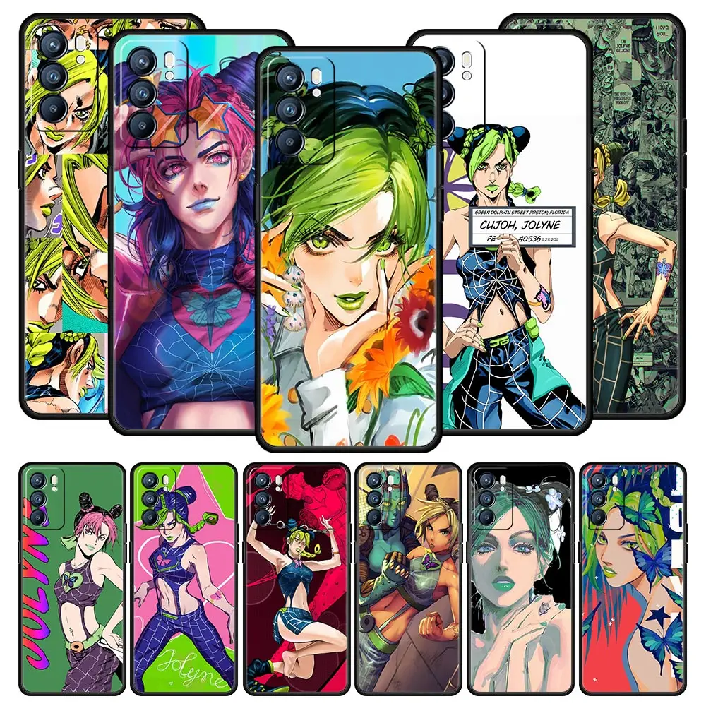 

Jolyne Cujoh Stone Ocean JOJO чехол для телефона для Oppo Find X5 Pro Reno7 SE Reno6 Z 5G A54 A53 A52 A9 2020 A95 A16 A76 A74 A12 чехол
