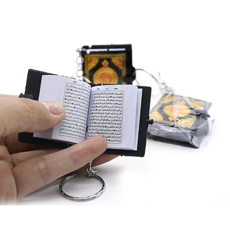 Красивый арабский брелок с Кораном книга из настоящей бумаги можно читать