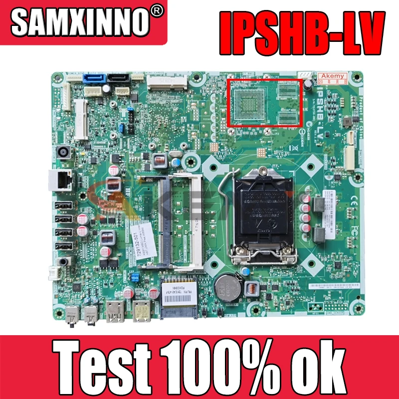 

Original For HP Pavilion Touchsmart 21 All in one motherboard IPSHB-LV 729132-002 729132-502 729132-602 MB 100% Tested Fast Ship