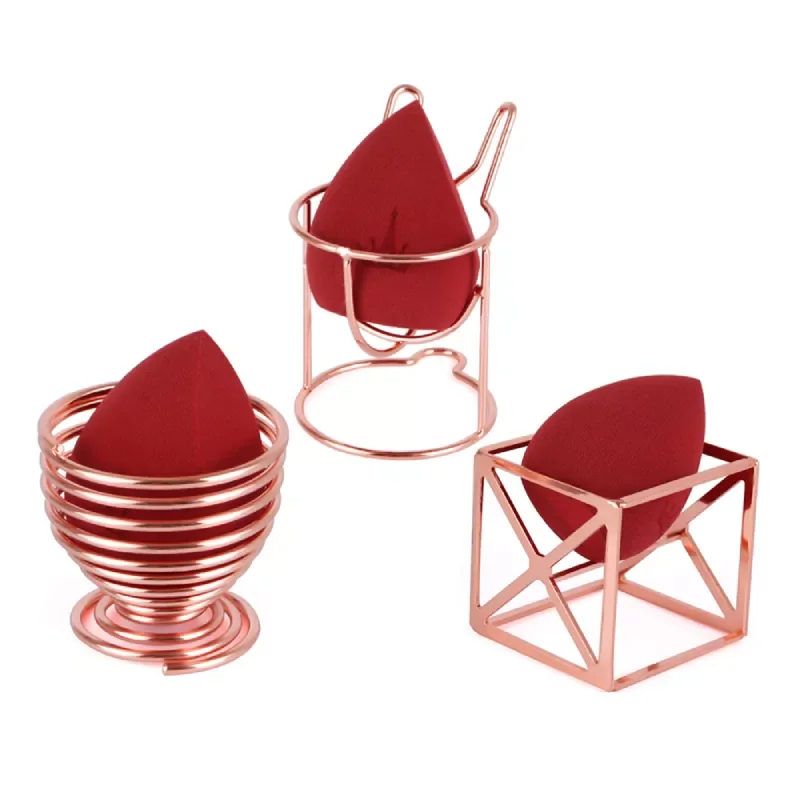 

Makeup Sponge Holder Display Cosmetic Puff Holder Make up Egg Powder Puff Bracket Alloy Drying Rack