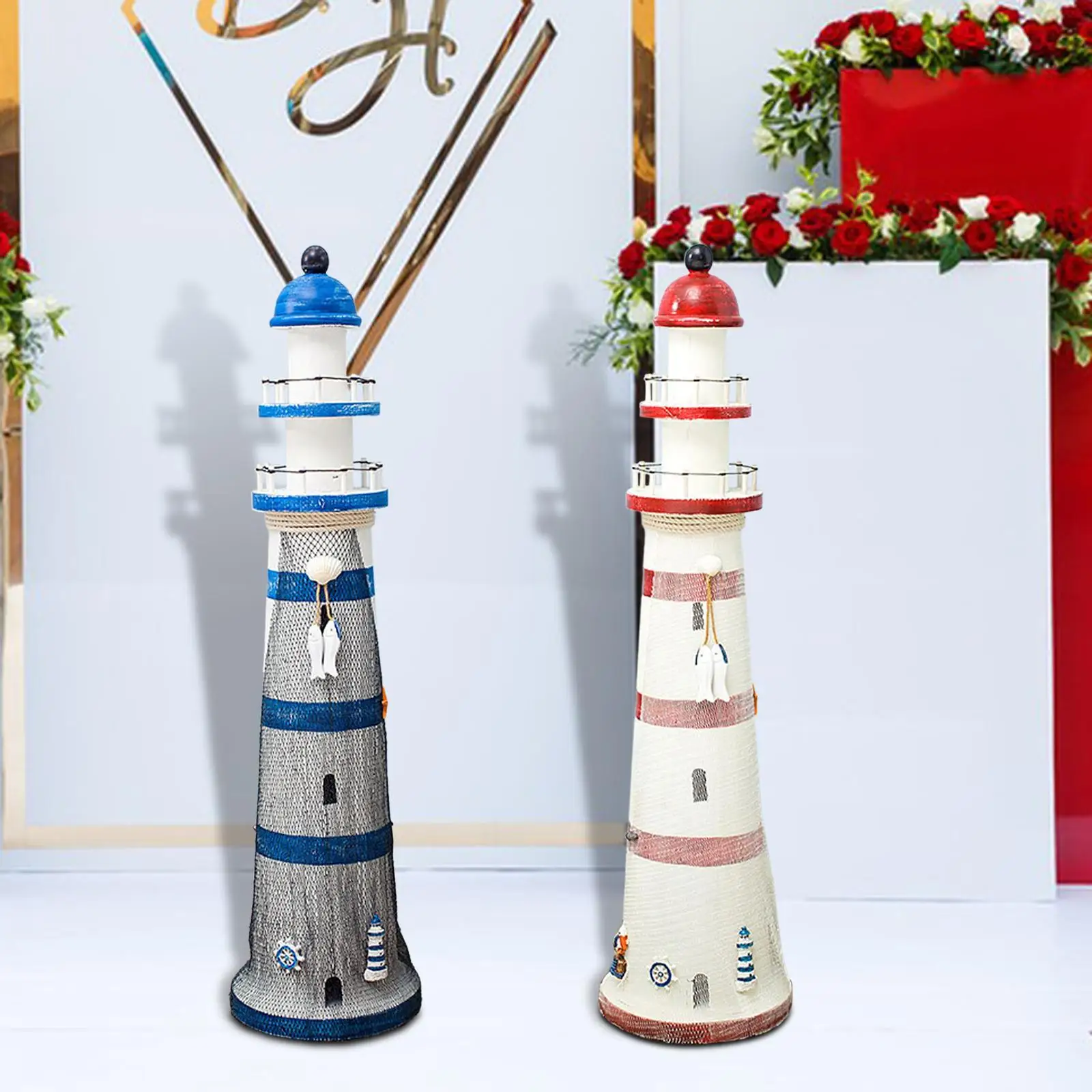 Деревянная статуэтка статуя маяков украшение подарок средиземноморская