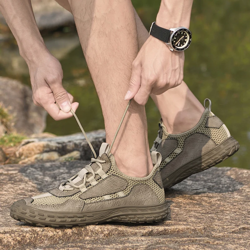 2024 модная универсальная летняя спортивная трендовая мужская обувь с сеткой