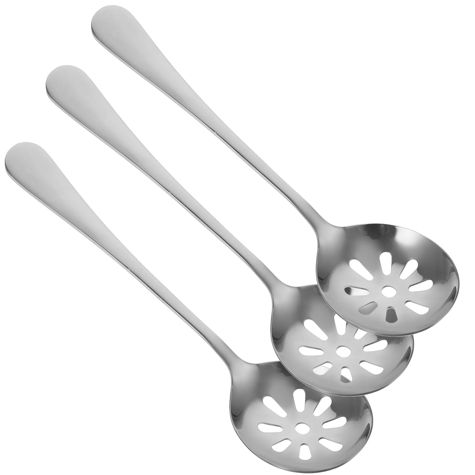 

Colander Daily Use Serving Spoons Kitchen Slotted Home Supply Portable Utensils Household Small Stainless Steel Flatware