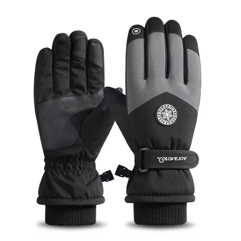 

Winter Gloves Outdoor Skiing Warming Full Palm Touch Screen Fleece Coldproof Windproof Riding Gloves