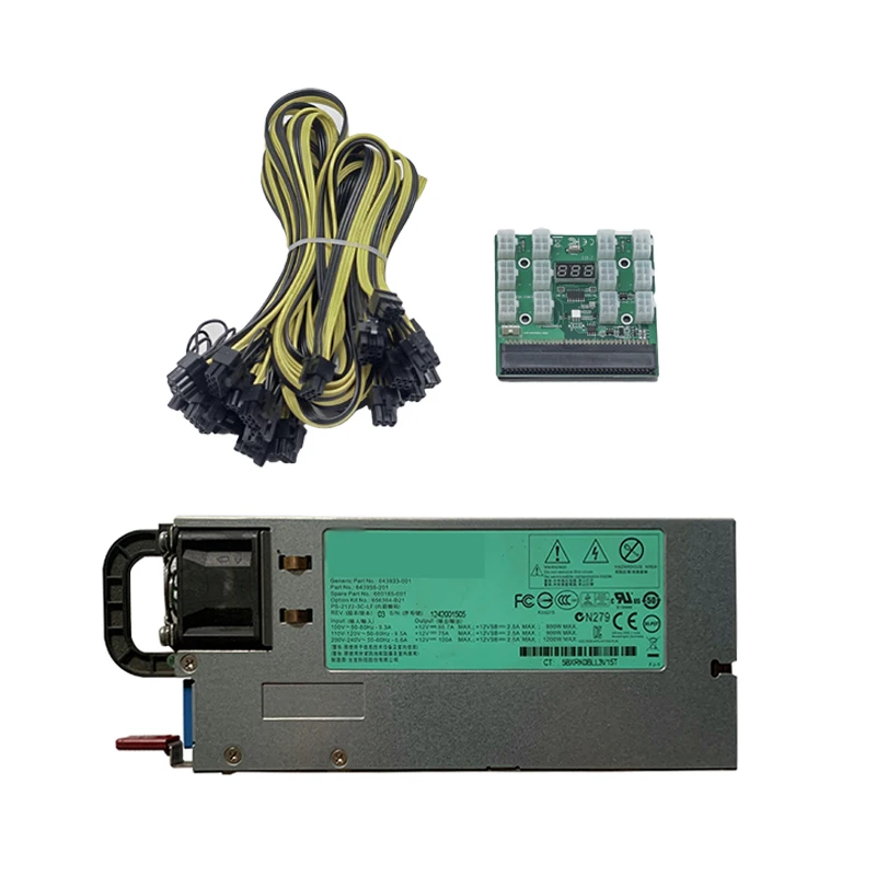 Для DL580 G8 HSTNS-PL30 643933-001 660185-001 656364-B21 1200 Вт блок питания для графической карты PUS Mining 6-контактный + 2-контактный Для DL580 G8 HSTNS-PL30 643933-001 660185-001 656364-B21 1200 Вт блок питания для графической карты PUS Mining 6-контактный + 2-контактный