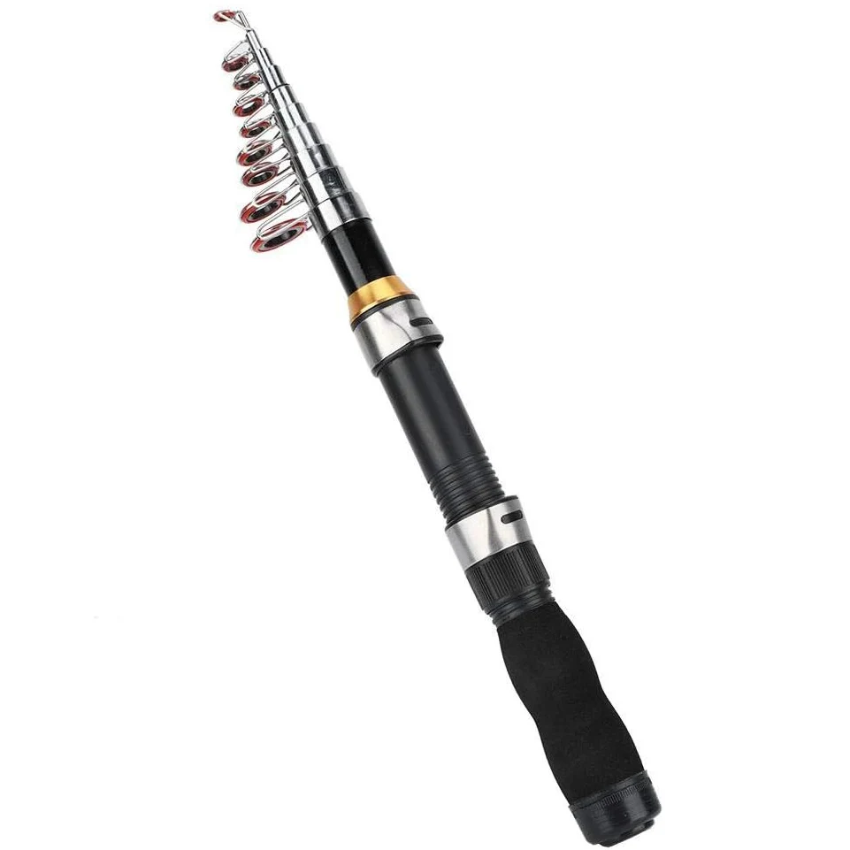 Телескопическая удочка портативная маленькая короткая мини-удочка для морской