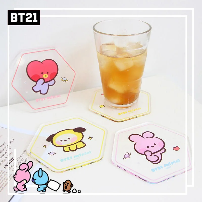 

Прозрачная акриловая подставка для кофейной чашки LINE BT21
