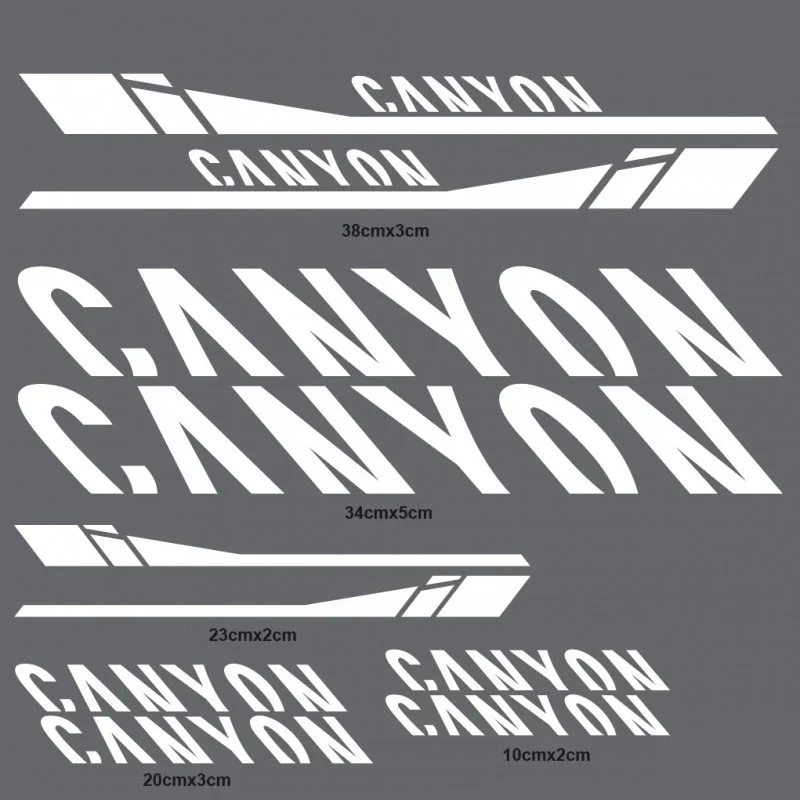Фото Наклейки на раму, ПВХ велосипедная наклейка для Canyon, дорожный велосипед, горный MTB, гоночные велосипедные наклейки CANYOU №3
