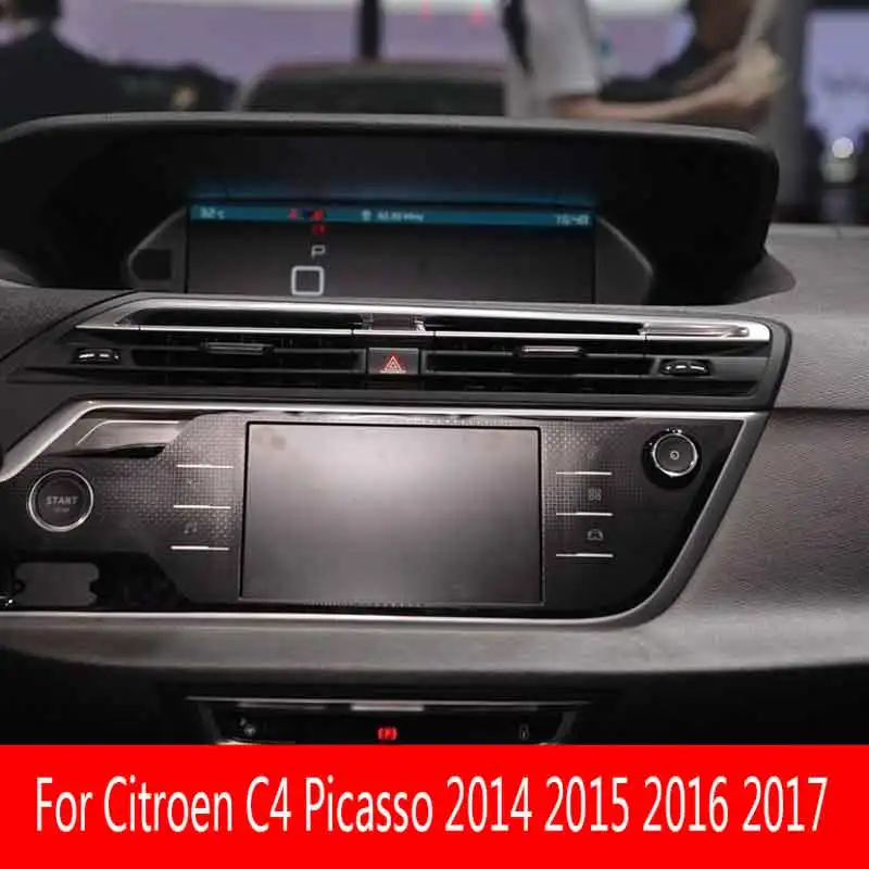 For Citroen C4 Picasso  2014-2017 Car GPS Navigation  Screen Tempered Glass Protector Film Auto Interior Sticker Accessories