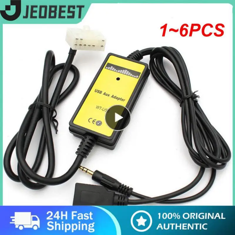 

1~6PCS Moonet Car Audio MP3 Input AUX USB Adapter Changer for Mazda 3 5 6, MPV, CX7, Demio Miata/MX5