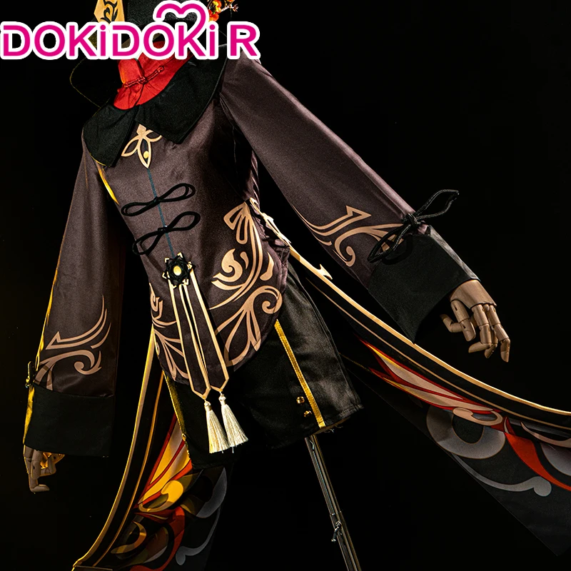 Размера плюс DokiDoki-R Game Genshin Impact Косплей Костюм Hutao милый Hu Tao костюм по специальная